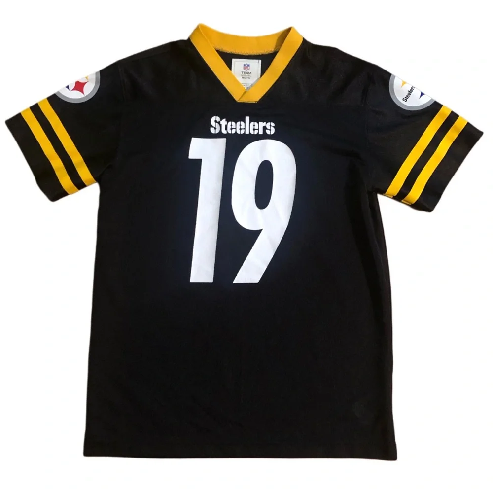 NFL Pittsburgh Steelers #19  Smith-Shuster Short Sleeve Jersey Sz 10-12